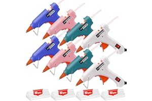 Hot Glue Gun Kit with 40 Glue Sticks, Small Glue Gun Hot Melt Arts Craft DIY for School Projects Arts Home Quick Repairs (20w