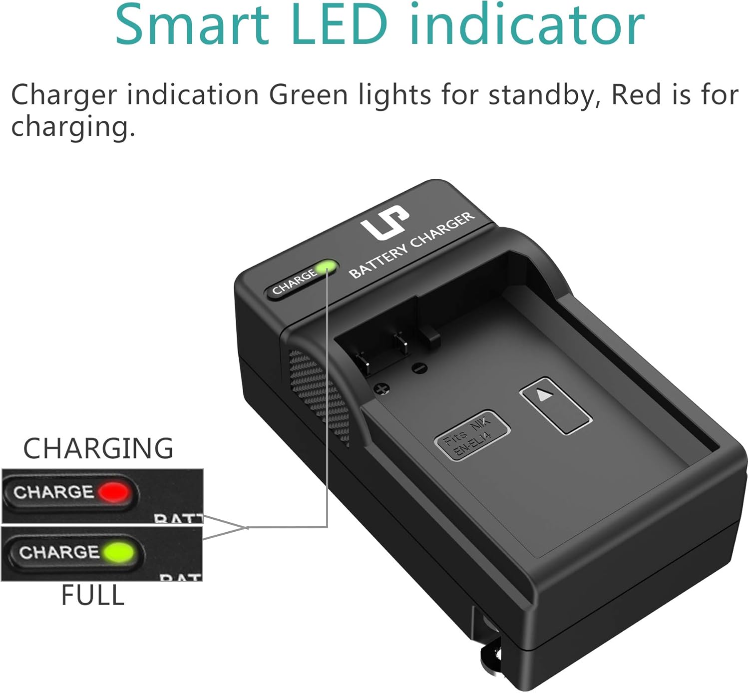 EN-EL14 EN EL14a Battery Charger, LP Charger Compatible with Nikon D3500, D5600, D3300, D5100, D5500, D3100, D3200, D5200, D5300, D3400, DF, Coolpix P7000, P7100, P7700, P7800 Cameras & More : Camera & Photo