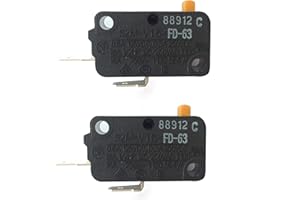 LONYE 3405-001034 Microwave Door Switch Replacement for Samsung LG GE Kenmore Microwave 3405-000178 AP4044834 SZM-V16-FD-63(Normally Open)(Pack of 2)