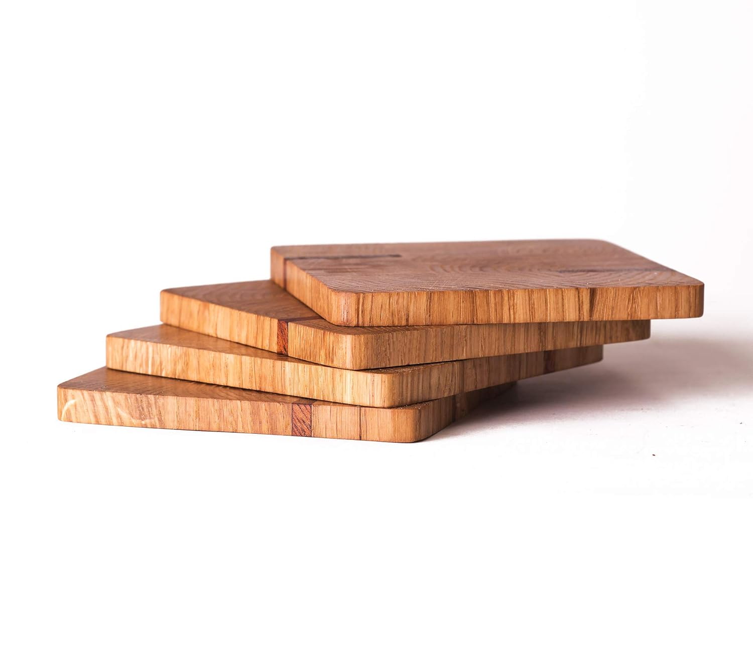 Oak coasters end grain coaster wooden coasters Handmade Products