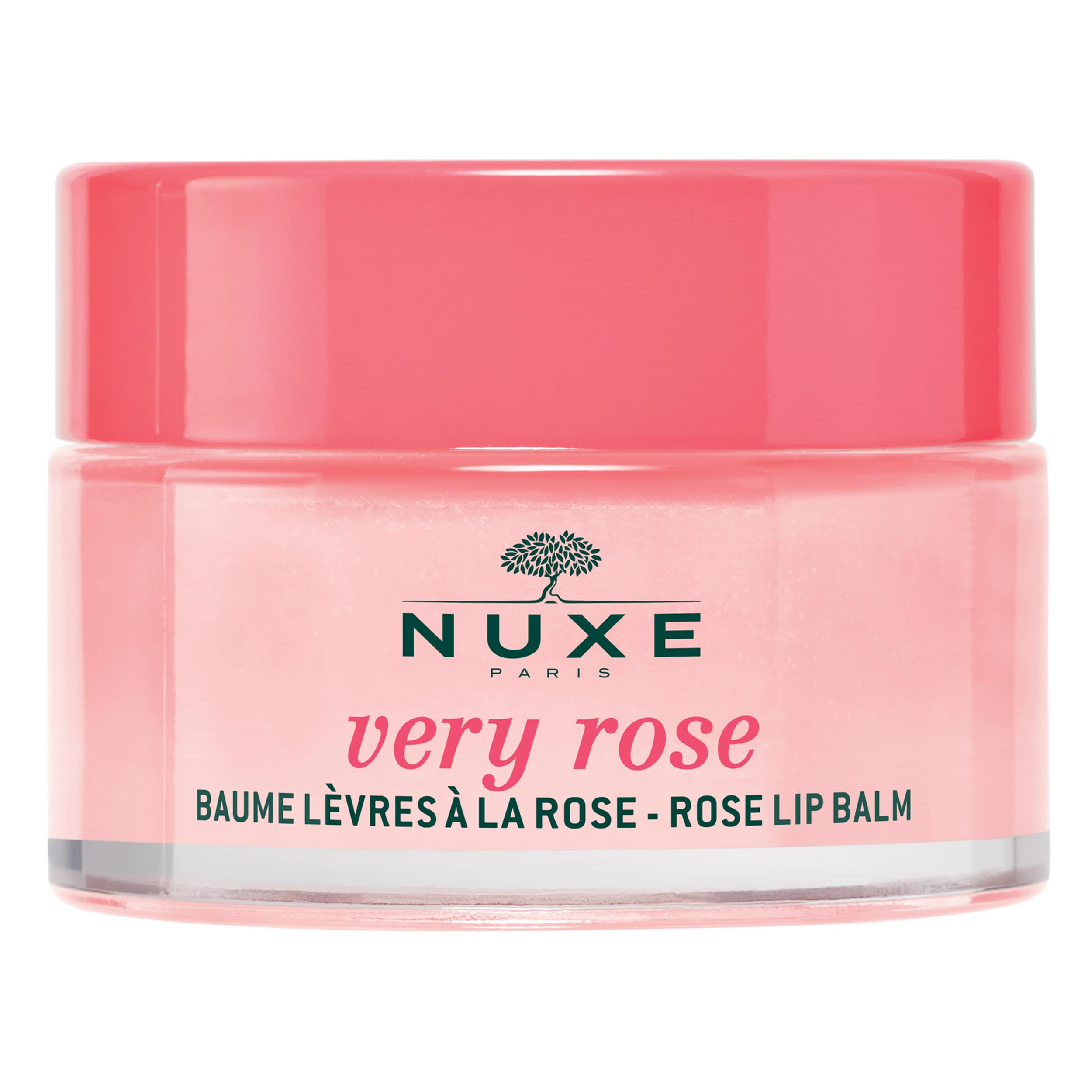 Nuxe Very Rose Lip Balm 15g, Moisturising Lip Balm, With Rose Oil Extract & Vanilla Notes, Natural-Origin Formula, Softens & Beautifies Lips