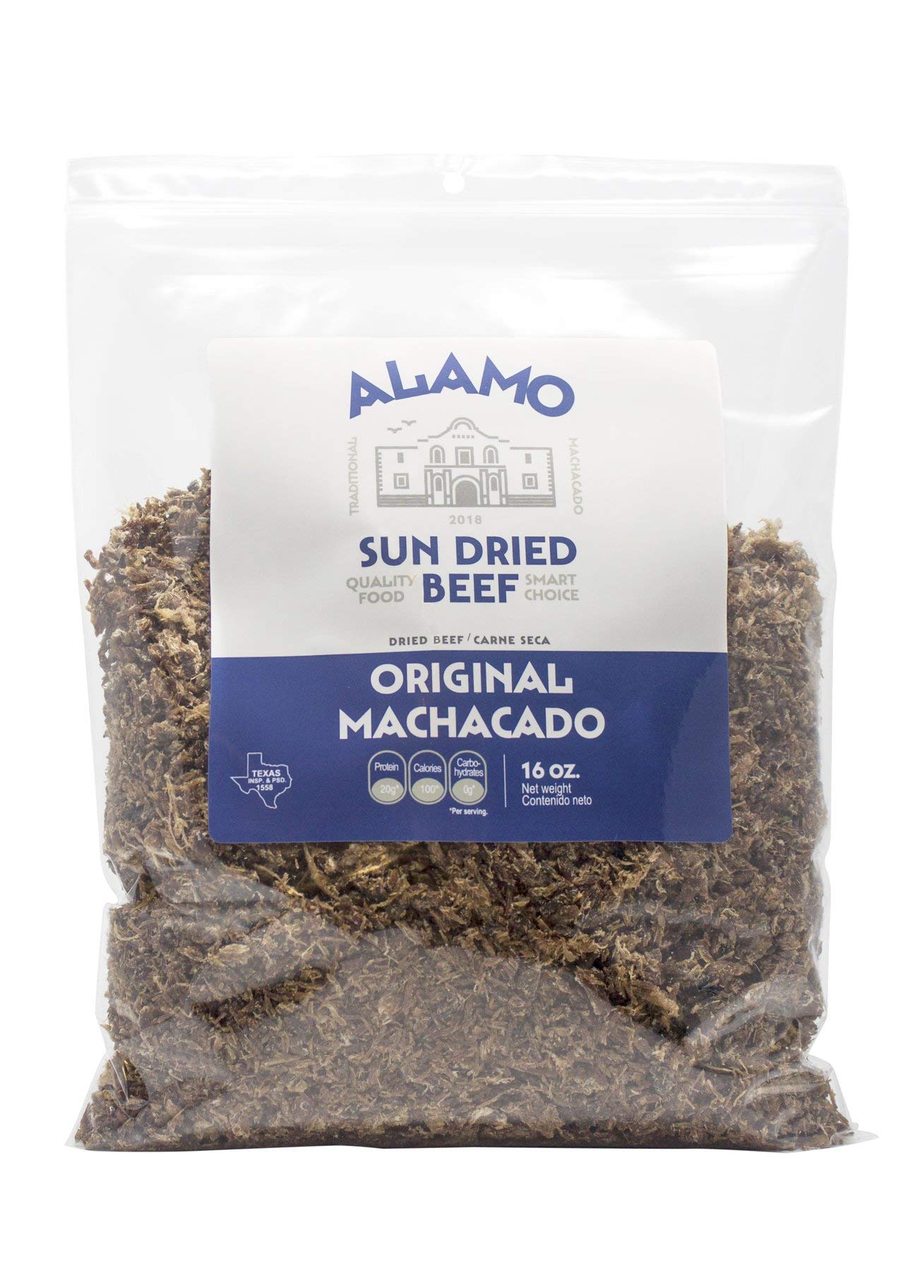 Buy Alamo Sun Dried Beef Machacado/Shredded Beef Jerky Carne Seca Authentic Traditional
