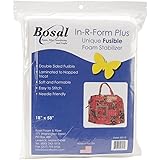 Bosal "In- R- Form" Plus Unique Fusible Foam Stabilizer, White, 18 x 58-Inch