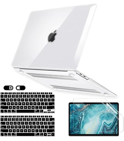 Amazon.com: Crystal Clear Case for MacBook Pro 13 inch M2 M1 A2338