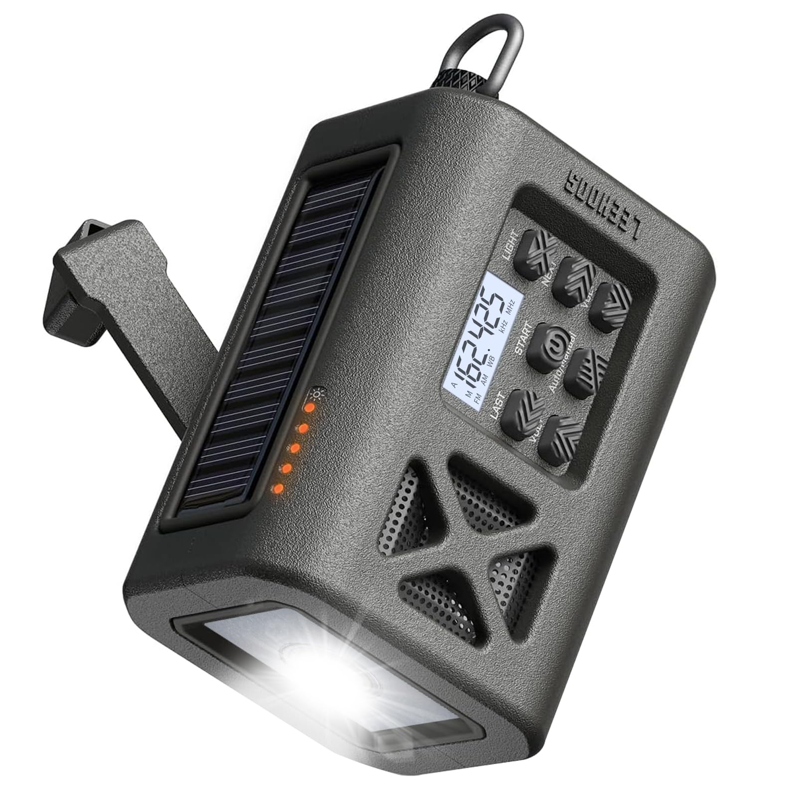 Photo 1 of ?2025 Newest? Emergency Crank Weather Radio, NOAA/AM/FM Portable Solar Radio, USB Charged, Battery Powered, Hand Crank, SOS Alarm, Flashlight (Green)