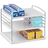 YouCopia UpSpace Cabinet Box Organizer, Adjustable Kitchen and Pantry Shelf for Plastic Wrap and Foil Storage, Large
