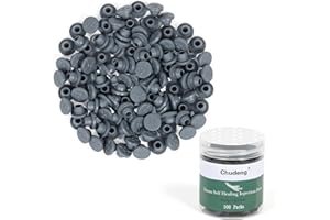 CHUDENG 13mm Vial Rubber Stoppers (100 Count) Mushroom Self Healing Injection Ports Solid Seal, for Glass Vial and Liquid Culture Jars, Can Be Sterilized by Steam and Repeated Used (13mm)