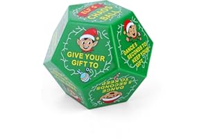 Fukaisu Gift Exchange Game Dice for Christmas Parties, Fun Stocking Gift Exchange Dice for Adults Kids Friends Christmas Birt