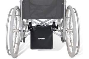 NYOrtho Urinary Drain Bag Holder – Vinyl Privacy Cover for Foley, Catheter or Urine Bags – Hook & Loop Closure, Water-Resistant, Easy to Clean – Straps for Wheelchair or Bed – 10.5x11.25 in – 1 Unit