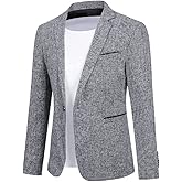 Cloudstyle Men's Suit Jacket One Button Slim Fit Sport Coat Business Daily Blazer