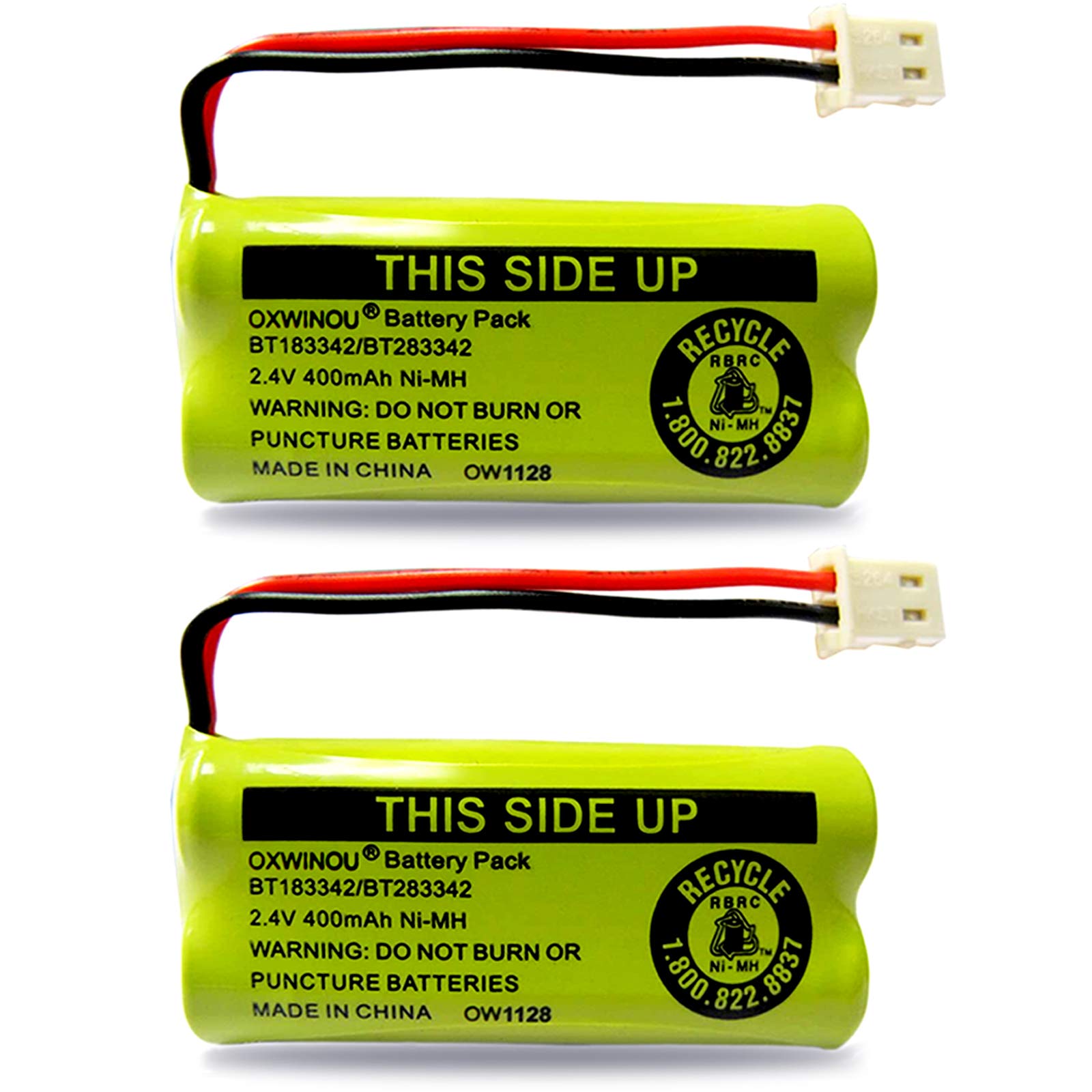 VTech/AT&T Telefon-Akkus – 4er Pack 2,4 V 800 MAh NiMH Ersatzbatterien