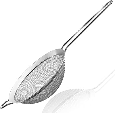 Anaeat Fine Mesh Strainers Stainless Steel Sifters 4.73 Inch Premium Colander