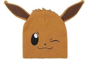 Pokémon Eevee Big Face Brown Cuffless Beanie