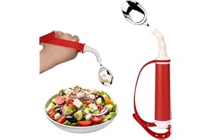 GREENANTS Adaptive Utensils for Disability Gadgets Swivel Spoon Easy Grip,for Hand Tremors Parkinson's Patients, Arthritis, Elderly, 360° Rotatable Utensils for Parkinsons Patients, Non-Slip Handles