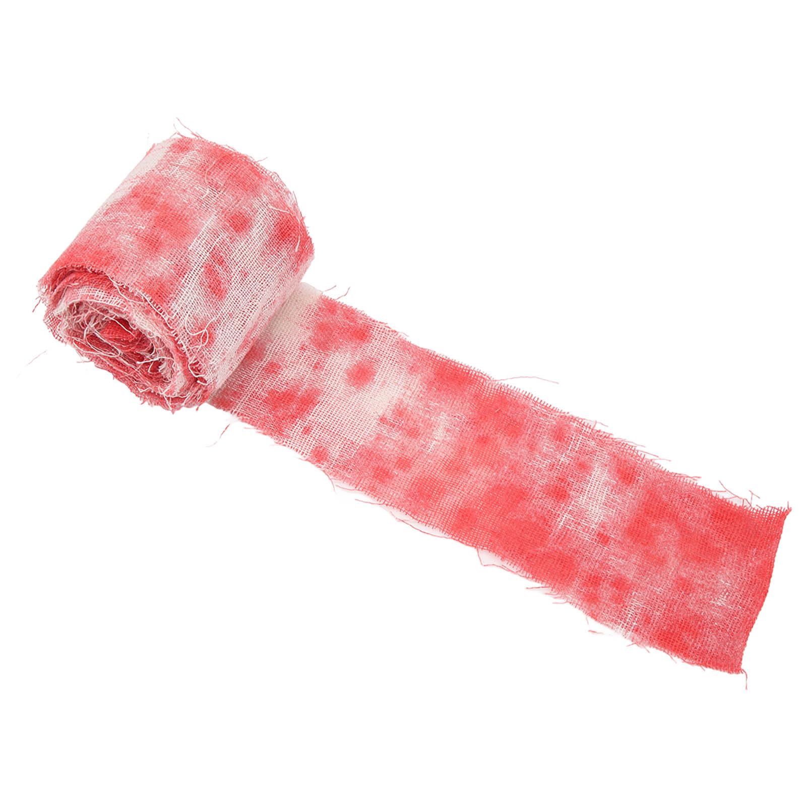 Halloween Bloody Bandage, Wearable Cosplay Bloody Bandage Props Scary Funny Soft for Door for Cosplay Amateurs