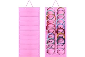 SMUK Hanging Headband Holder Organizer for Girls, Wall-mount Headband Storage Display for Women, Head Band Hair Accessories Organizer On Wall, Door, Wardrobe