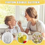 Fidton Edible Glitter for Drinks Gold & Silver 5 g Each Set Sparkling view 4