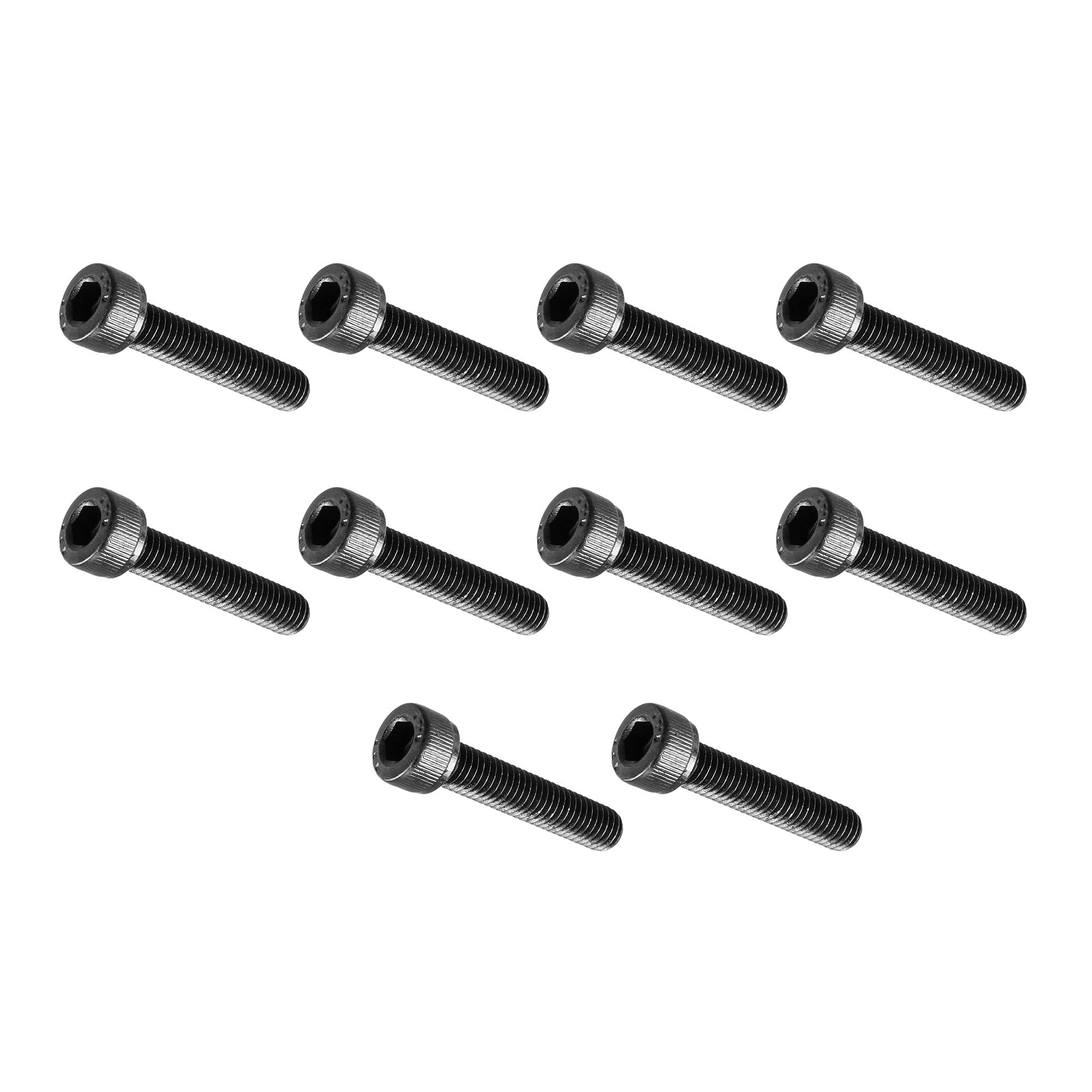 MACHSWON M5x25mm Hex Socket Head Cap Screws Bolts Full Thread 12.9 Grade Alloy Steel Black Oxide Finish Allen Socket Drive Machine Screws 30Pcs — image 1