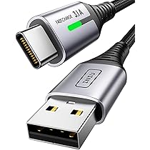 INIU Cavo USB Type-C, Cavo USB (2m) 3,1A QC 3,0 Tipo C Cavo Type C Rapida, Lega Intrecciato in Nylon Cavo USB Type C compatibili con iPhone 17 16 Pro Max, Samsung S25 24 Ultra, Xiaomi iPad ECC.