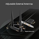 ASUS PCE-BE92BT BE9400 WiFi 7 PCIe Adapter Bluetooth 5.4 OFDMA Tri-Band view 7