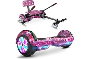 FLYING-ANT Self Balance Scooter Seat Attachment 6.5” Two-Wheel Self Balancing Electric Scooter with LED Light Flash Lights Wheels