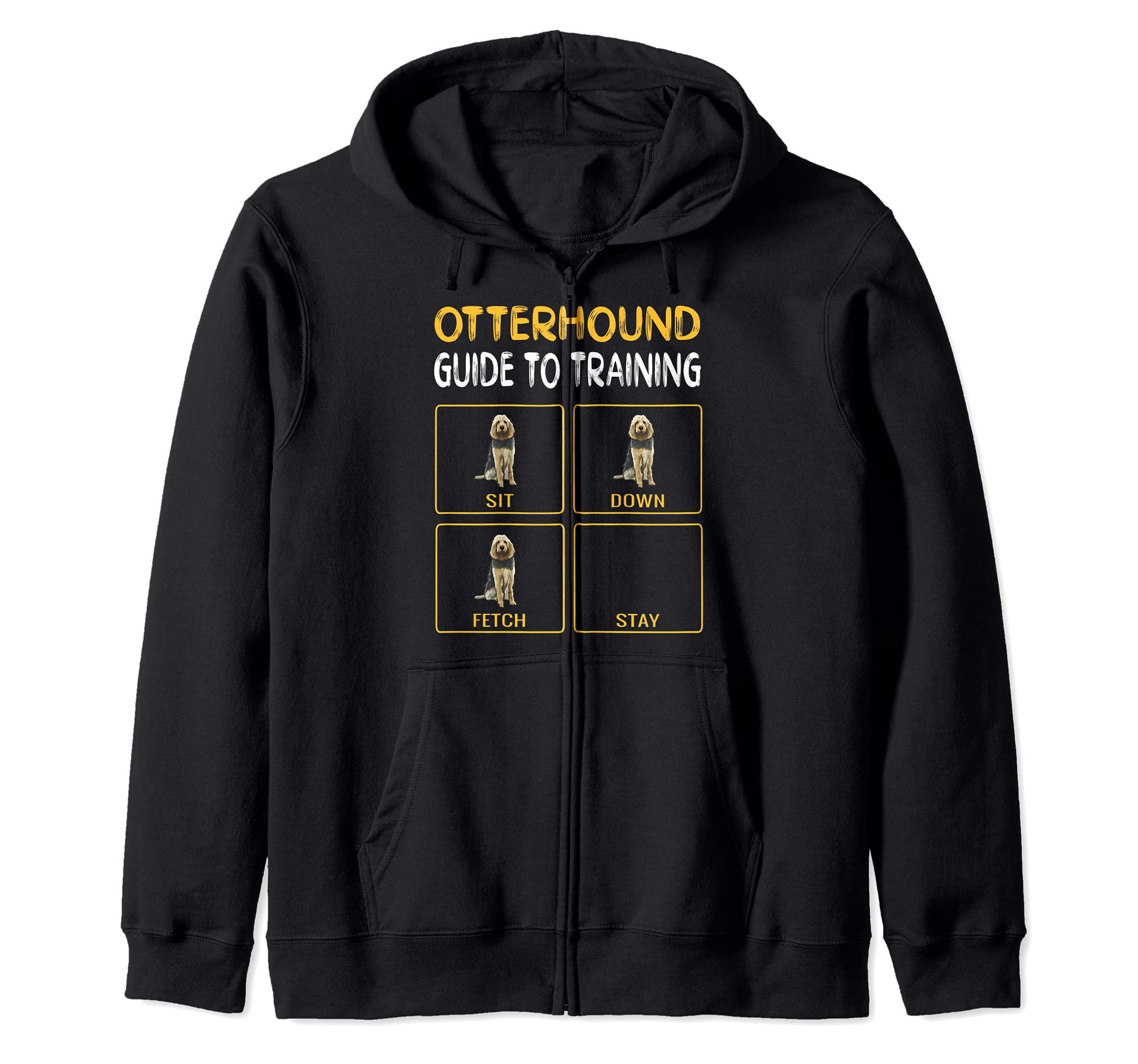 Funny Otterhound Guide To Training Dog Obedience Zip Hoodie