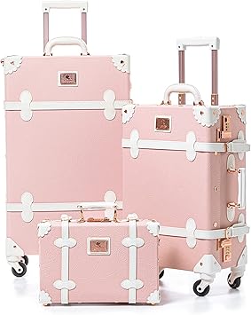 pink vintage suitcase