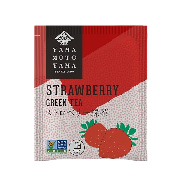 YAMAMOTOYAMA STRAWBERRY GREEN TEA, 18 BAGS