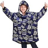 Game Controller Wearable Blanket Hoodie for Boys Gamer Oversized Hoodie for Kids