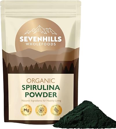Sevenhills Wholefoods Organic Spirulina Powder 500g | 100% Pure & Organic