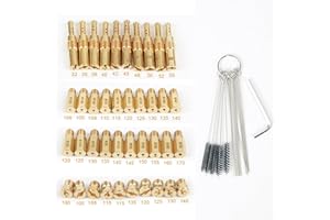 ZIAERKOR 40Pcs Carburetor Main Jets Replacement for Mikuni jet kit VM/TM/TMX Hex Style Carburetor Accessories Kit with cleaning brush and small wrench (40PCS)