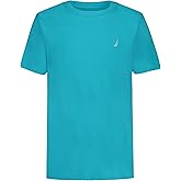 Nautica Boys Short Sleeve Solid Crew Neck T-Shirt, Soft, Comfortable, Relaxed Fit