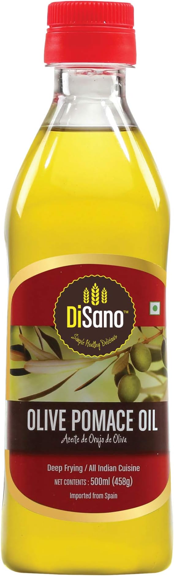 DiSano Olive Pomace Oil, Ideal for All Indian Cooking, 500ml Amazon.in