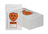 AMZ Biohazard 3 Wall Specimen Bags 6 x 9. Pack of