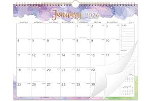 INDEME 2026 Calendar - 2026 Wall Calendar, 15" x 11.5", Jan. 2026 - Dec. 2026, 2026 Wall Calendar 12 Month with Twin-Wire Binding, Large Blocks, Julian Dates, Perfect Organizer for Home & Office