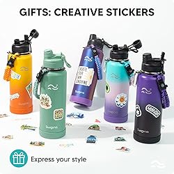 Swigina [2-IN-1 LID] Insulated Water Bottle with