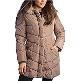 Steve Madden Womens Long Puffer Coat - Heavyweight Insulated Fall Winter Jackets for Women Windproof Long Length Bubble Parka