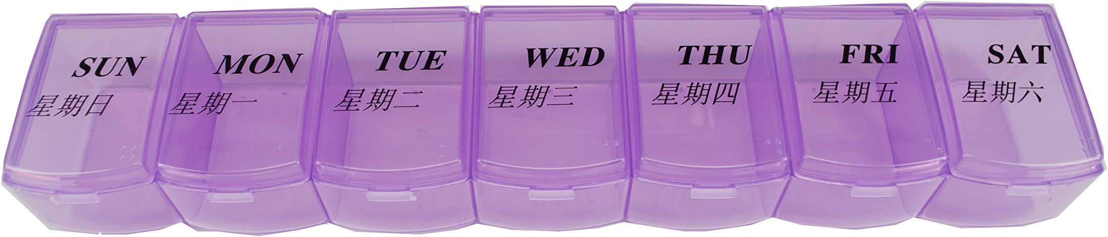 Premsons® Plastic 7 Day Weekly Medicine Storage Pill Organization Small Box - Colours May Vary - Daily Medication, Ideal for Travel, Home, and On-the-Go Health Management