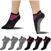 FUNDENCY Non Slip Yoga Socks for Women, Anti-Skid Socks for Pilates Bikram Fitness Socks with Grips