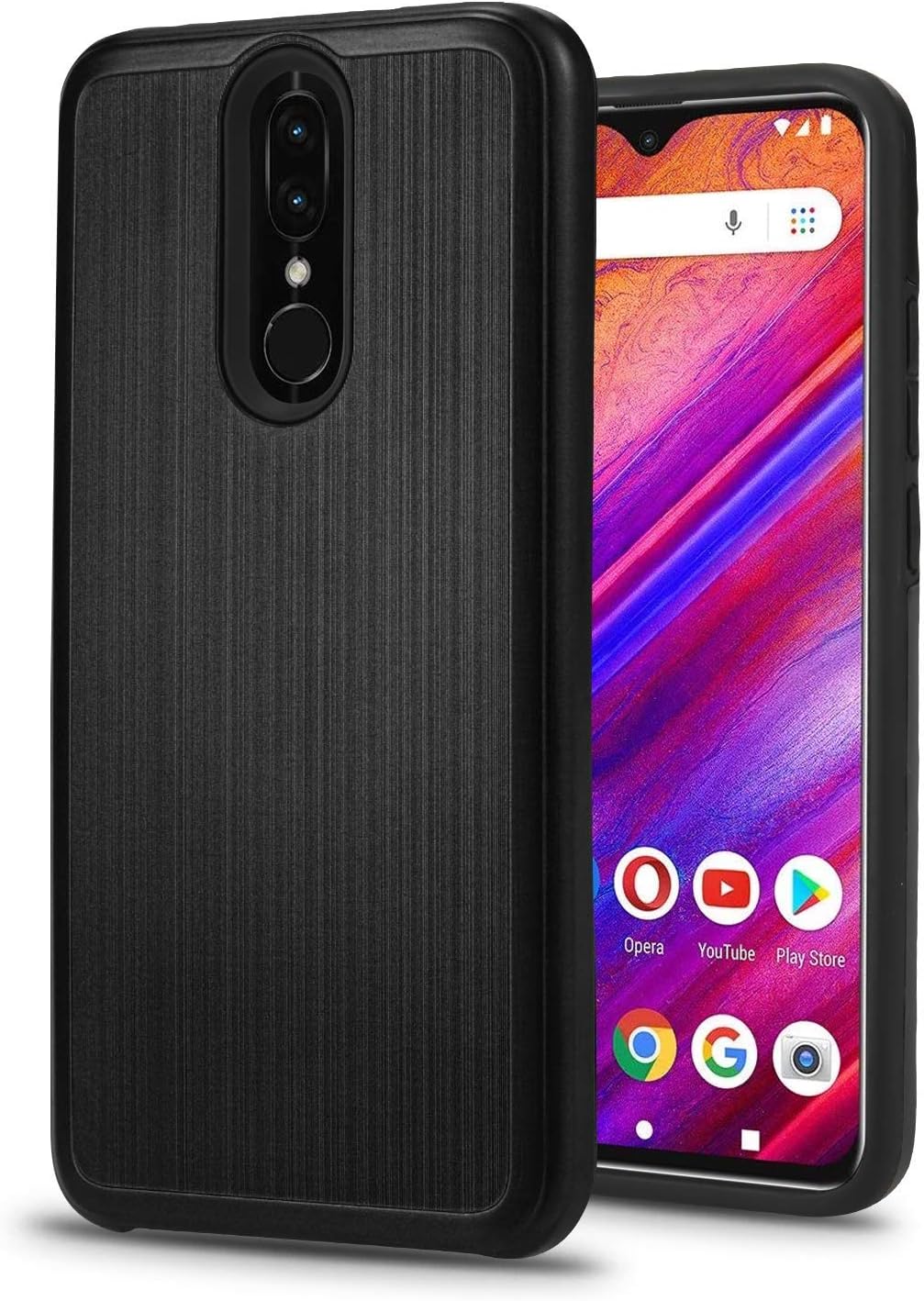 Golden Sheeps Slim Case Compatible with BLU G9 – 6.3” HD Infinity Display Smartphone Shockproof Absorption Anti Scratch Rugged High Impact Hybrid Protector Case (Black)