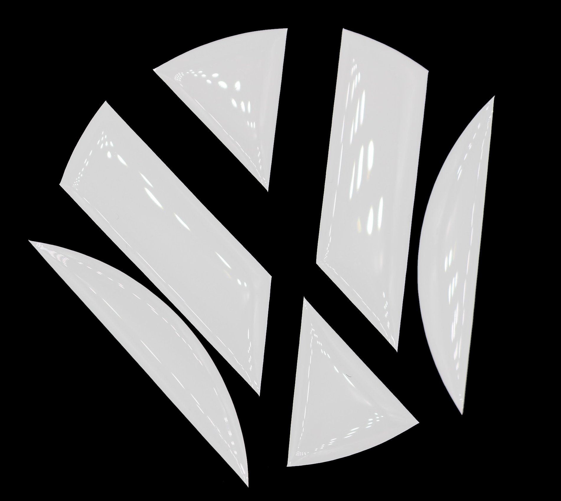 Finest-Folia DM001 3D Emblem, Gel Sticker, Rear (High-Gloss White)