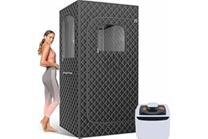 VitaLiving Portable Sauna Tent for Home, Sauna Box Personal Steam Sauna with 1000W 2.6L Steamer, Indoor Sauna Steam Room, at Home Sauna Kits Saunas Full Body, Sauna Portatil 71"x 31.5"x 31.5"1