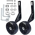 Mutetrain Flash Training Wheels for 12 14 16 18 20 Inch Kids Bike，Heavy Duty Training Wheels are Suitable Variable Speed and Single Speed Bicycle