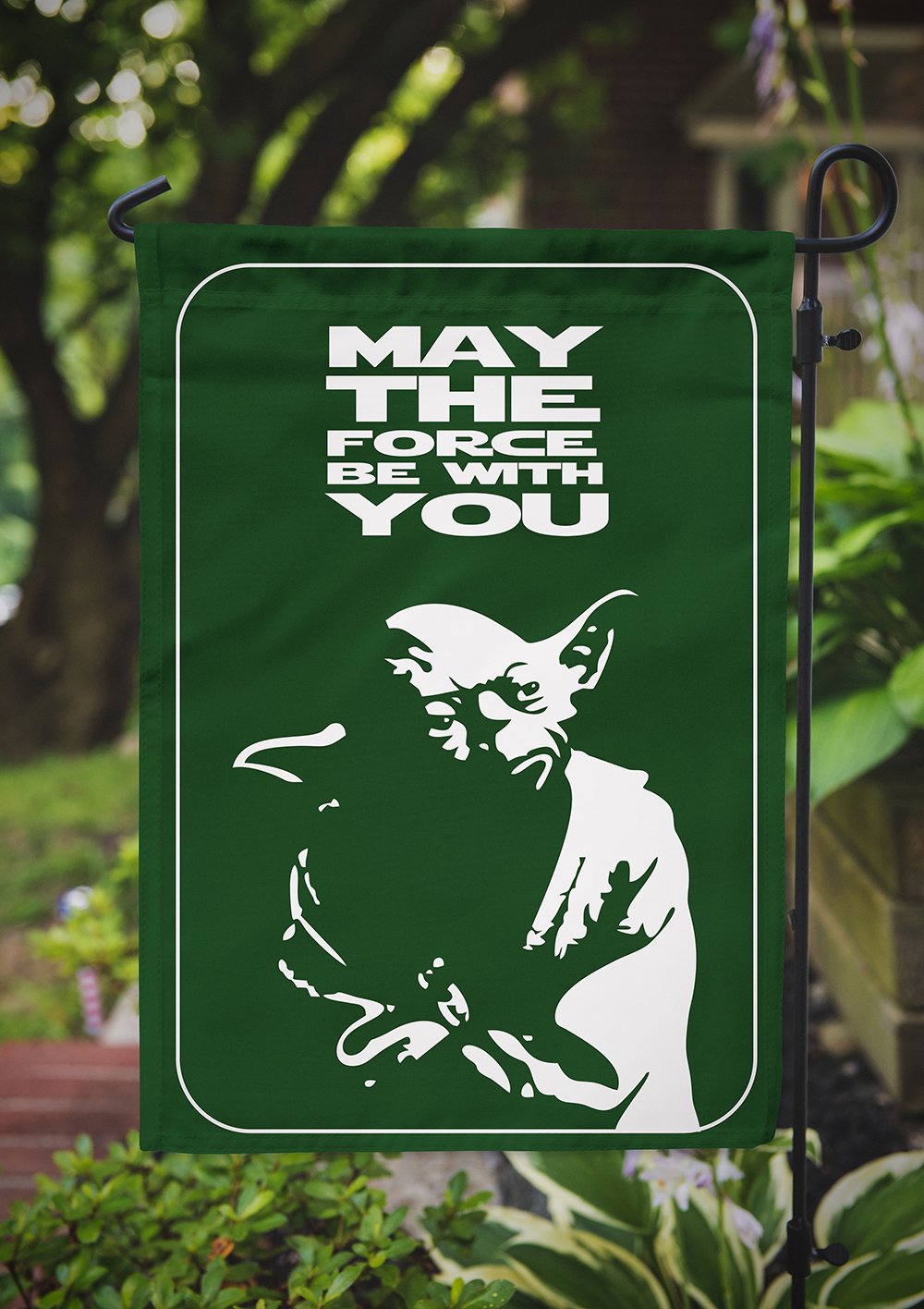 Star Wars Garden Flag | Yoda May The Force be with You | 12.5 x 18 in