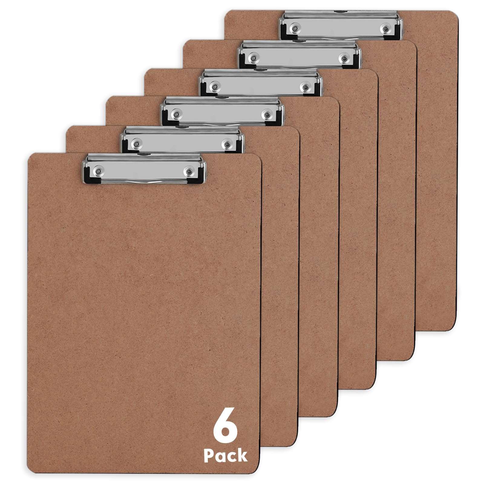 Clipboards, PANDRI 6 Pack Hardboard Office