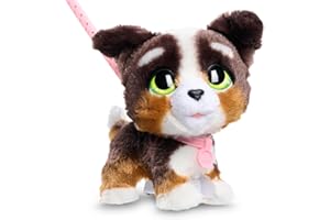 furReal Walk-A-Lots Bernedoodle Interactive Toy, 8-inch Walking Plush Puppy with Sounds, Faux Fur, Kids Toys for Ages 4 Up by Just Play