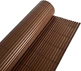 Oypla 1m x 4m Brown PVC Outdoor Garden Fencing Privacy Screen Roll view 6
