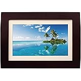 Sylvania SDPF1089 10-Inch LED Multimedia Wood Finished Digital Photo Frame with Remote Control and 2 GB Built in Memory (Brown)