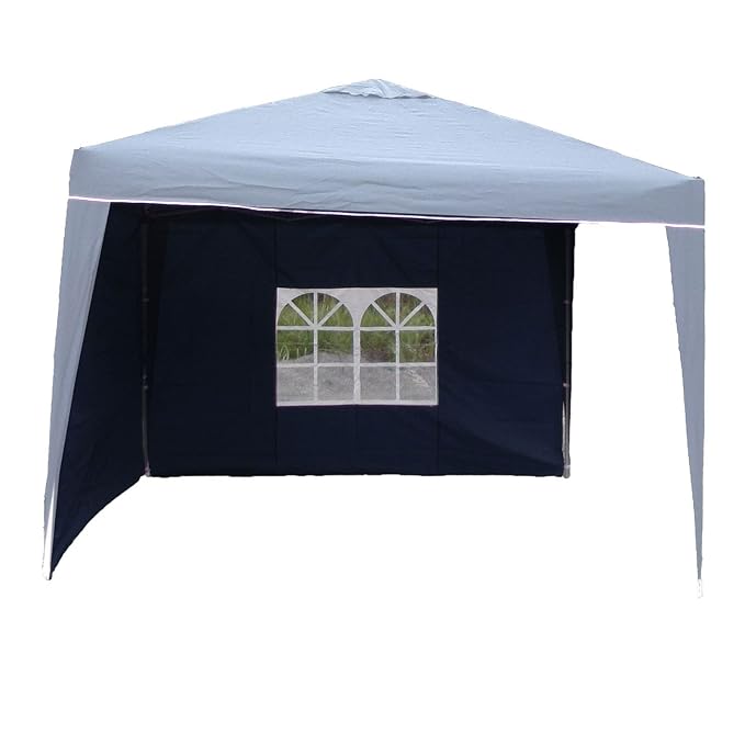 Seitenteile 2erSet für Alu Faltpavillon 3x3m blau Seitenwand Pavillon