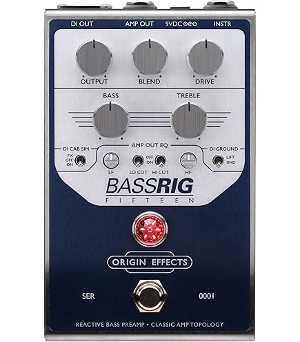 Amazon.com: Origin Effects BASSRIG Super Vintage Bass Preamp